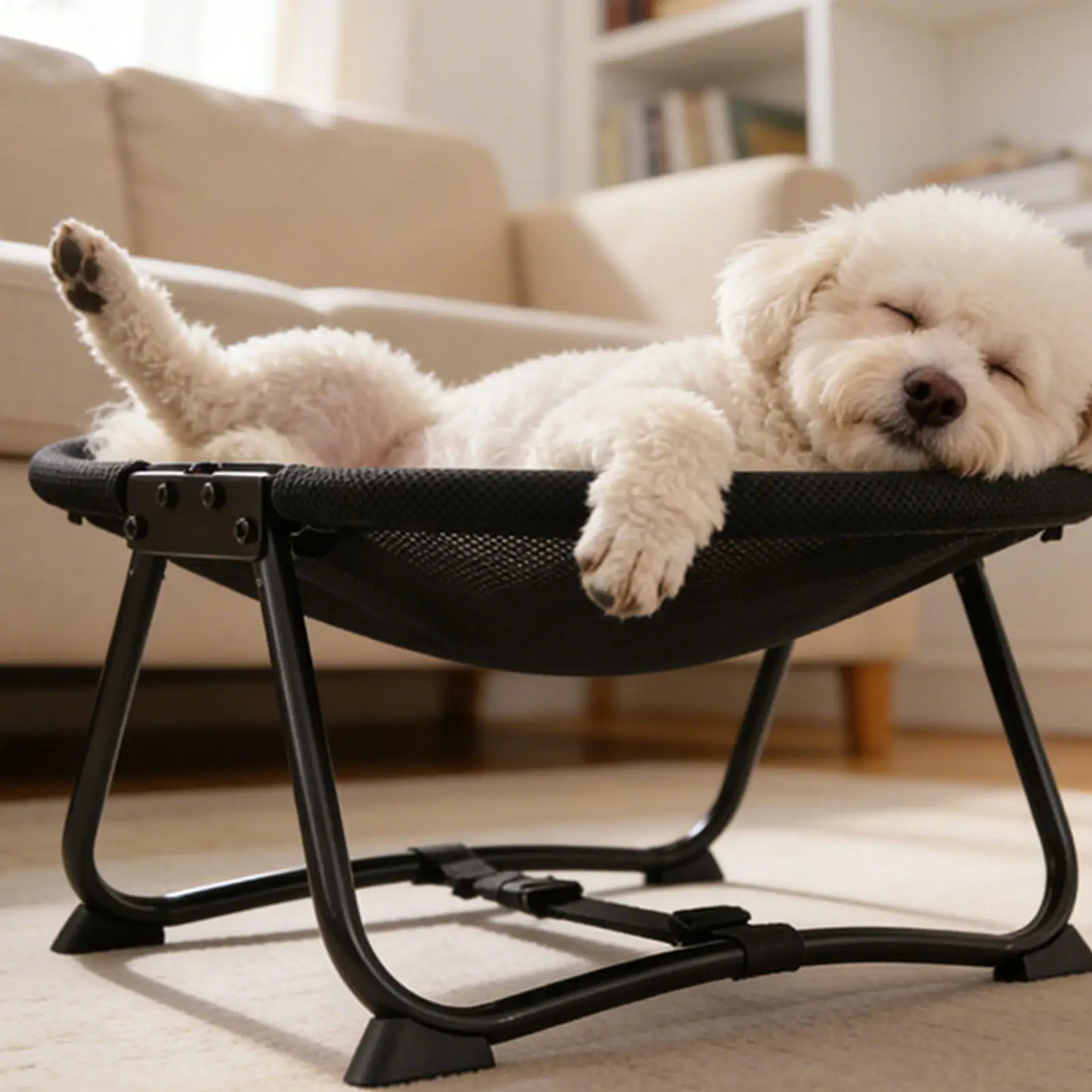 

Dog Cot Bed Foldable Soft Hammock Indoor Camping Cat Cot Beds For Small Medium Kitten Puppy Indoor Outdoor Home Garden Travel