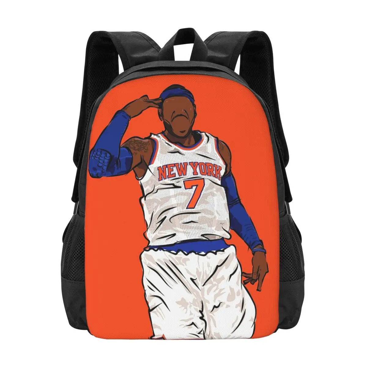 

Рюкзак Carmelo Anthony Celebration Sketch, горячая распродажа, вместительный рюкзак для детей, школьная сумка, сумки через плечо для мужчин и женщин