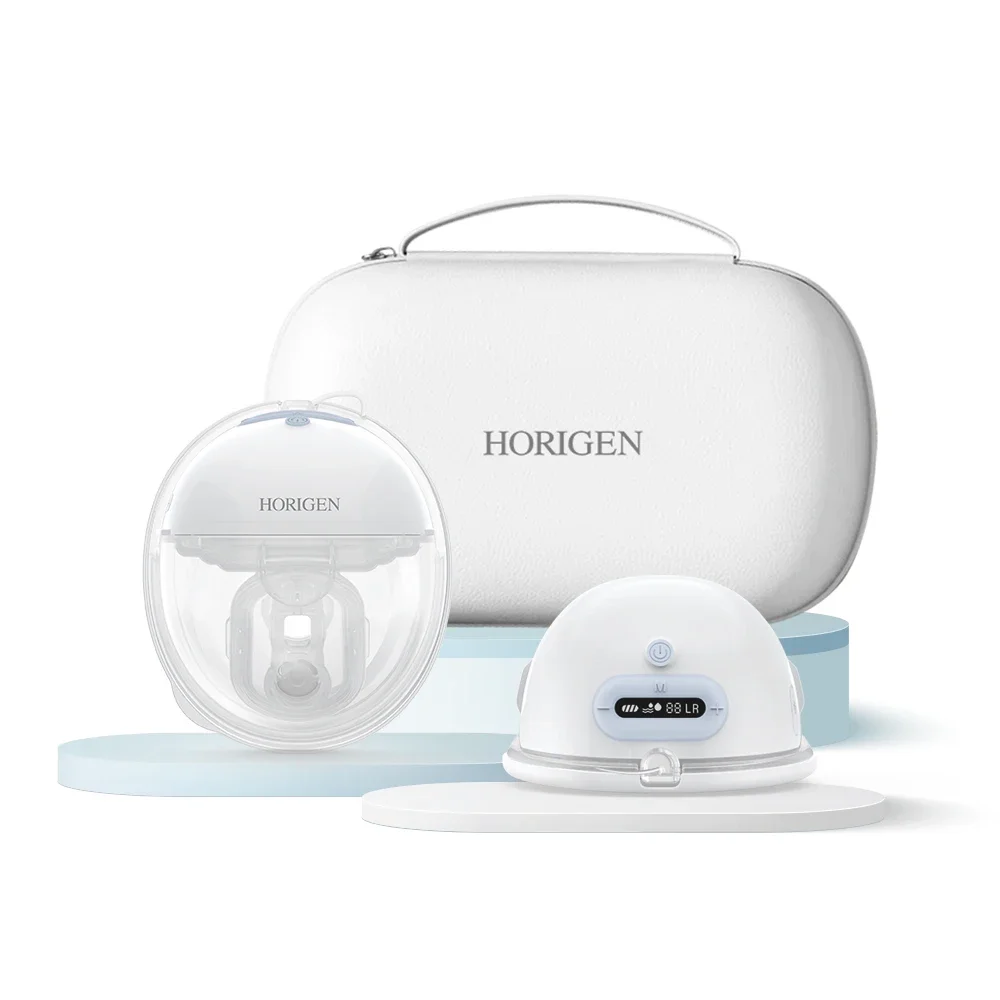 HORIGEN Wireless App Control electric Wearable Breast Pump Hands Free Double-Sealed Flange with Smart Technology