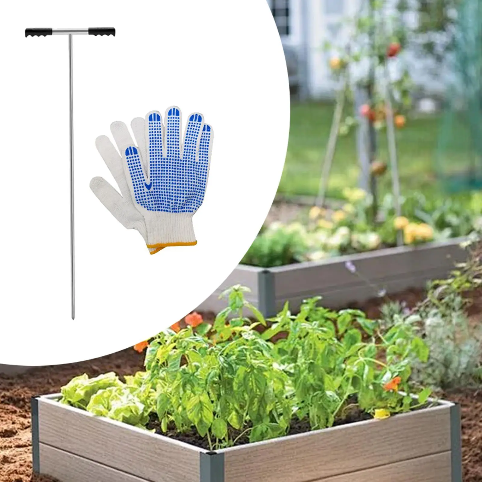 

Стержень зонда почвы из нержавеющей стали, регулируемый для определения подземных труб, удобная ручка, многофункциональная Т-образная ручка