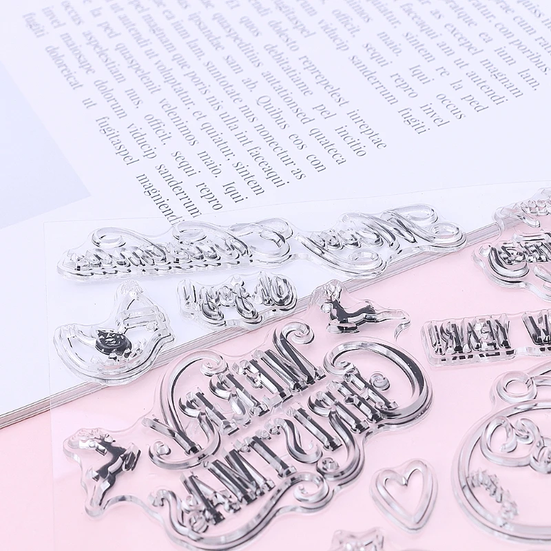 Transparent Silicone Stamps Scrapbooking Decorative Stampers for DIY Crafts