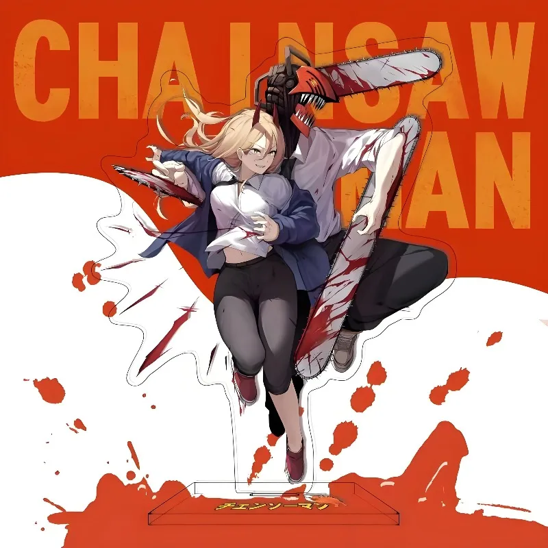 Chainsaw Man Acrylic Stand Figure Makima Hayakawa Aki Anime Peripheral Cute Cartoon Room Decoration Desktop Ornament New Gifts