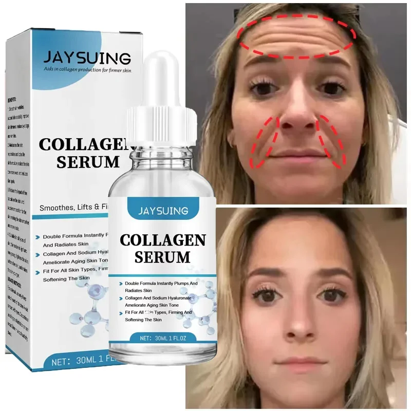 

Pure Collagen Face Serum Remove Wrinkle Firming Lifting Anti-Aging Essence Fade Fine Lines Whitening For Moisturizing Skin Care