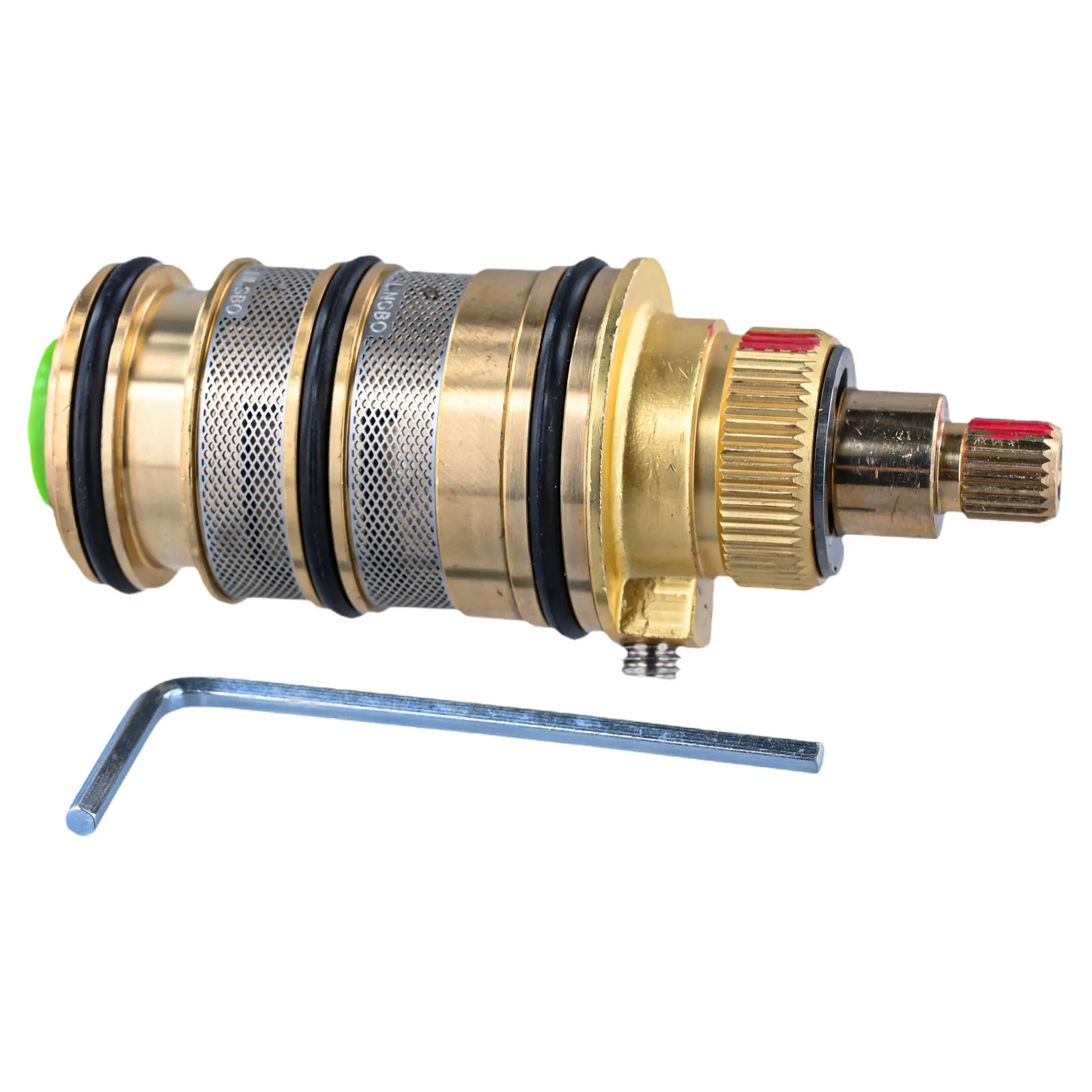 Exceptional Quality Thermostatic Valve Faucet Built-in Thermostats Safety Override Knob Solid Brass Construction