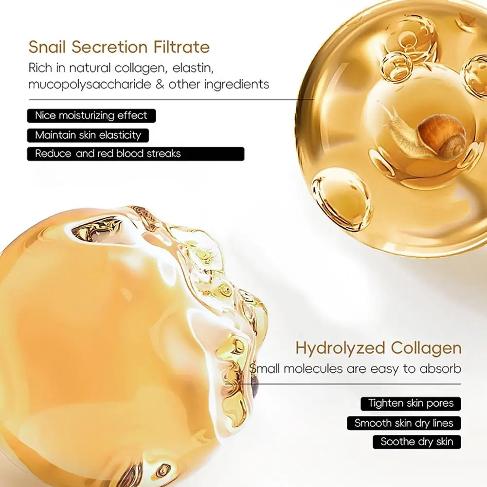 Mascarillas faciales de proteína de caracol/crema Facial de caracol hidratante, blanqueamiento, mascarilla Facial antienvejecimiento, cuidado de la