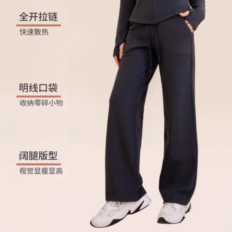 Autumn Joggers Women Tracksuits Fleece Lined Full-zip Stand Collar Jackets with High Wasit Sweatpants Casual Sport Two Piece Set