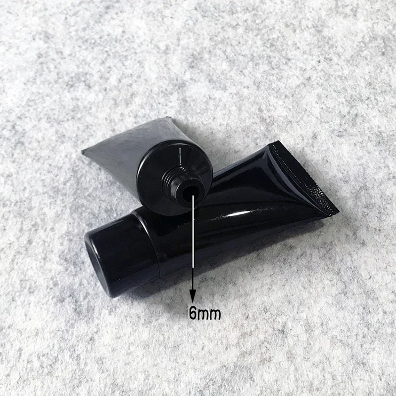 40g 40ml Black Skincare Lotion Concealer Cream Soft Bottle Empty Squeeze Tube Foundation Shampoo Refillable Container