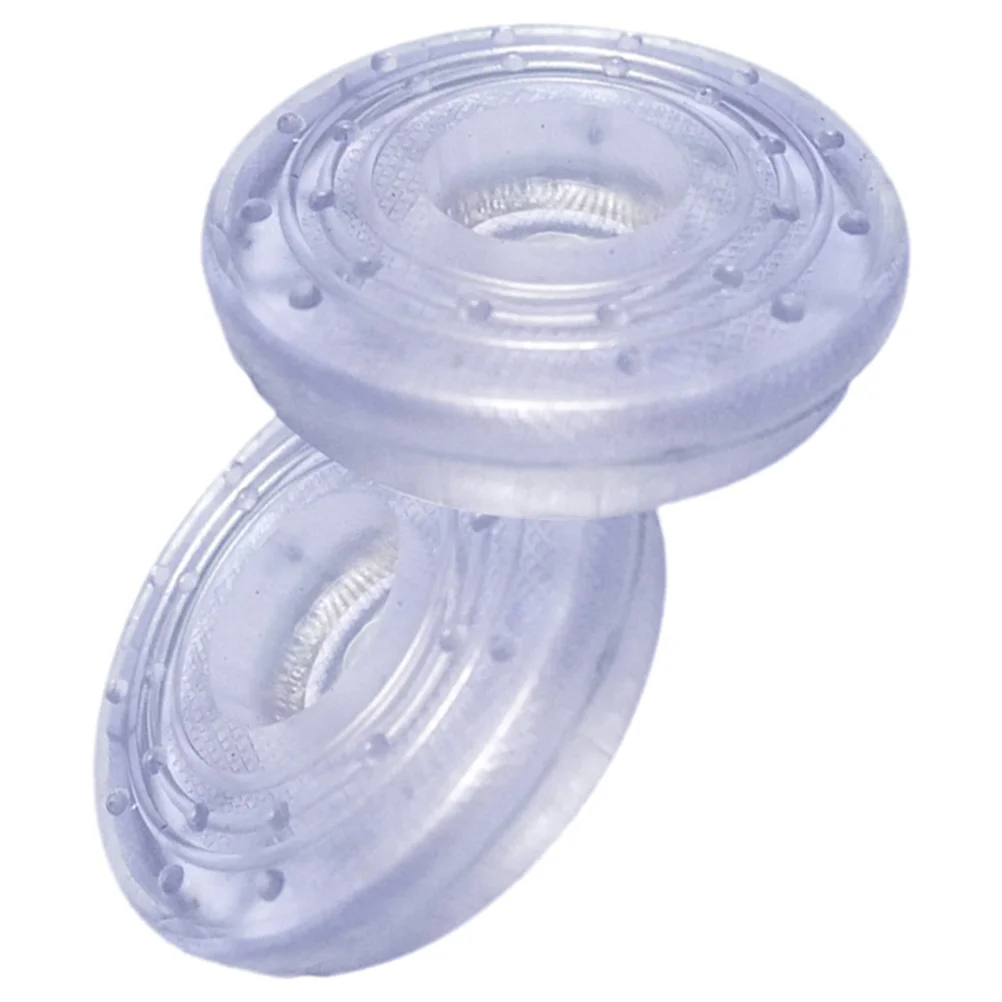 

2 Pcs Anti Transparent Rubber Gasket for Door Pull Up Bar End Pad Cup Cover Tension Rod Vacuum Fixed Fitness