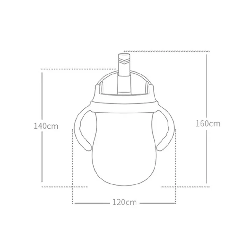 Silicone Feeding Kids Toddler Newborn Baby Drink Cups Water Bottles Boy girls Drinking Sippy Cup with Straw Infantil Drinker