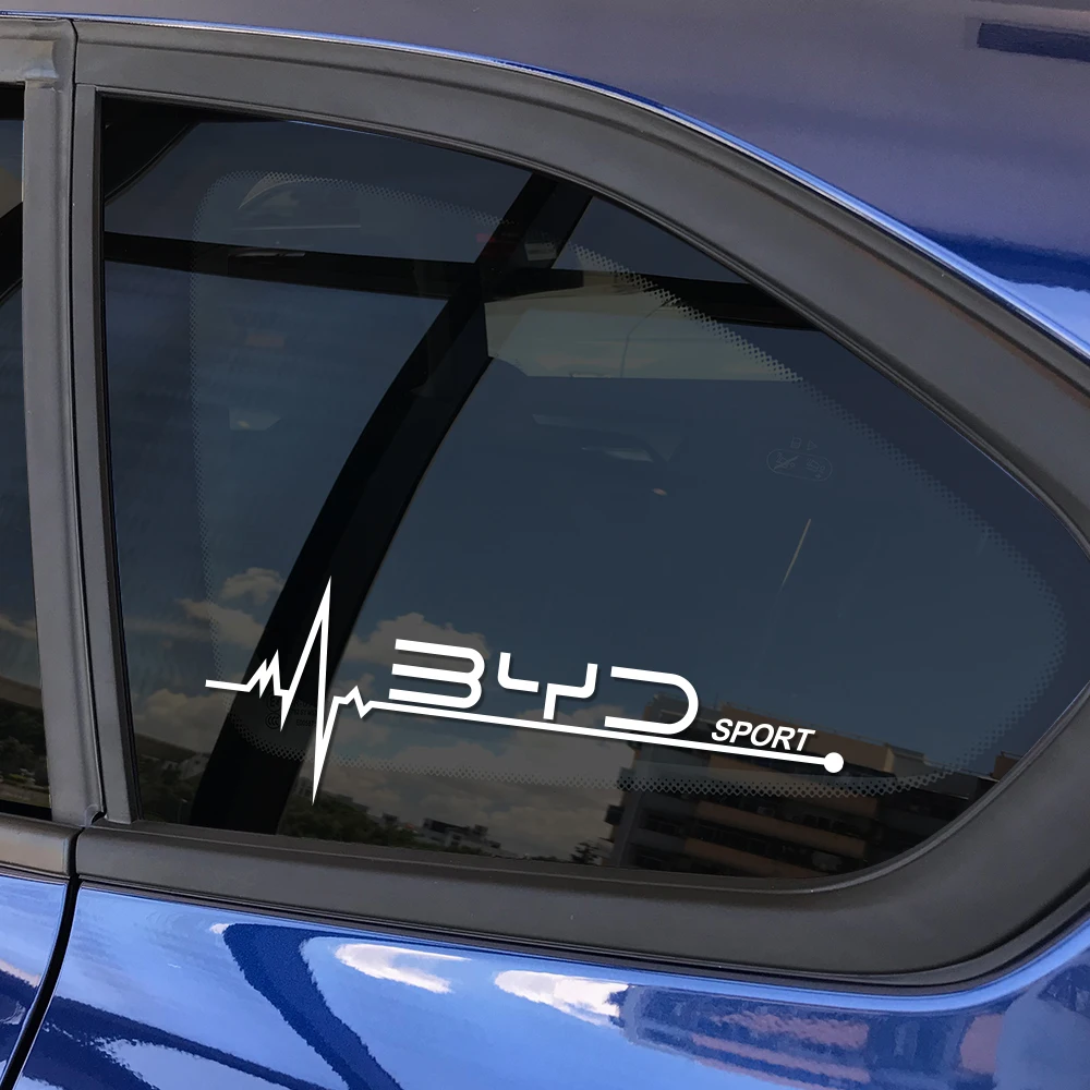 2-Pack BYD Car Side Window Decals – Fits Atto 3, Tang, Qin