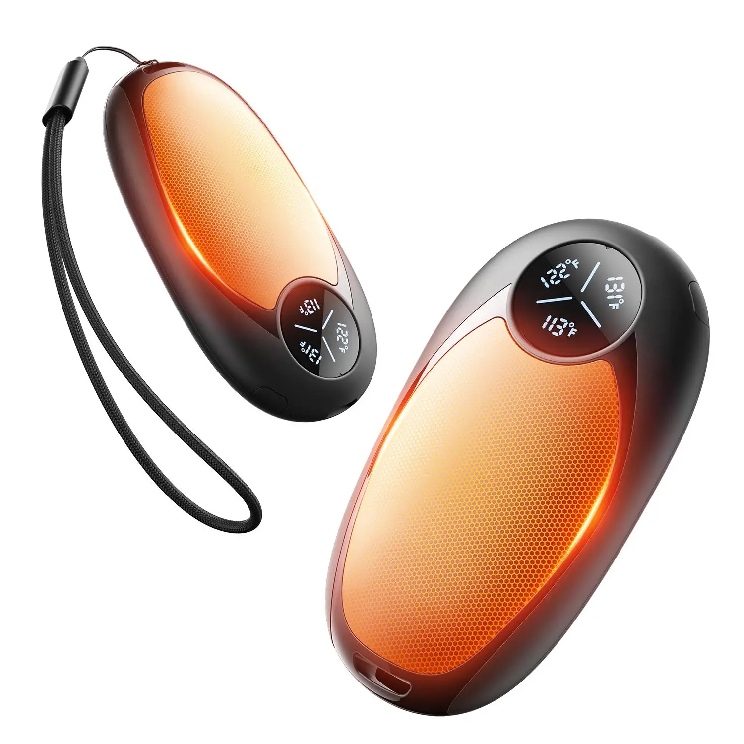 Rechargeable Hand Warmers 2 Pack Magnetic Ultra-Thin Portable Electric Pocket Heater Winter Warm Accessories for Men Women Hiking Golf Hunting Camping Back to School Christmas Gift