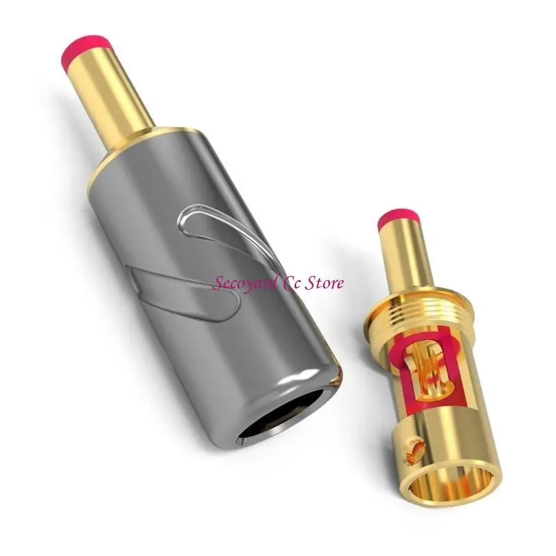 Fit for Monosaudio- DC2.1G HIFI- Fever Level DC5.5 x DC2.5mm AC DC DIY Audio Power Plug