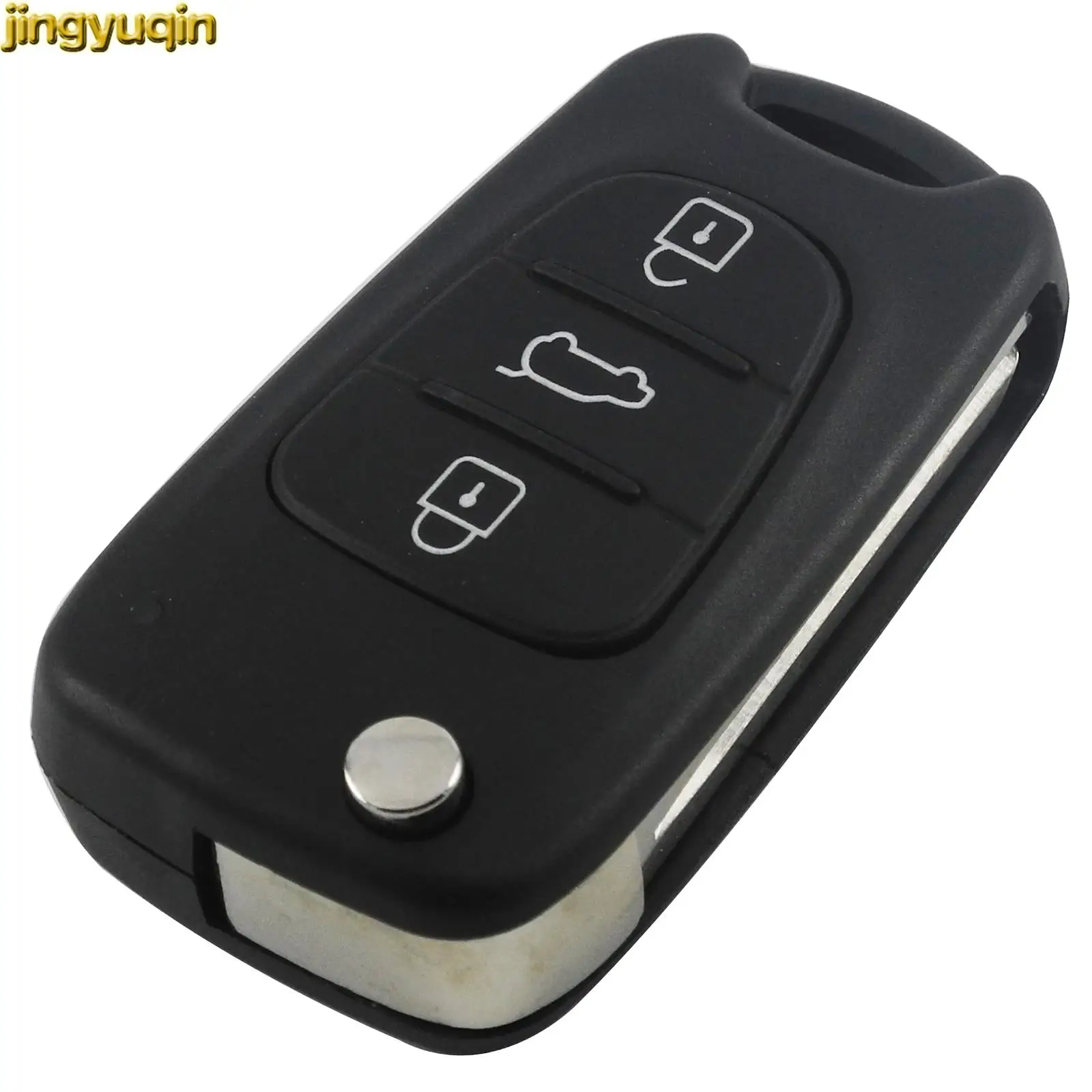 Jingyuqin Flip Remote Control Key 433MHZ ID46 Chip For Kia Rio 3 Picanto Ceed Cerato Sportage K2 K3 K5 Soul Hyundai i30 ix35