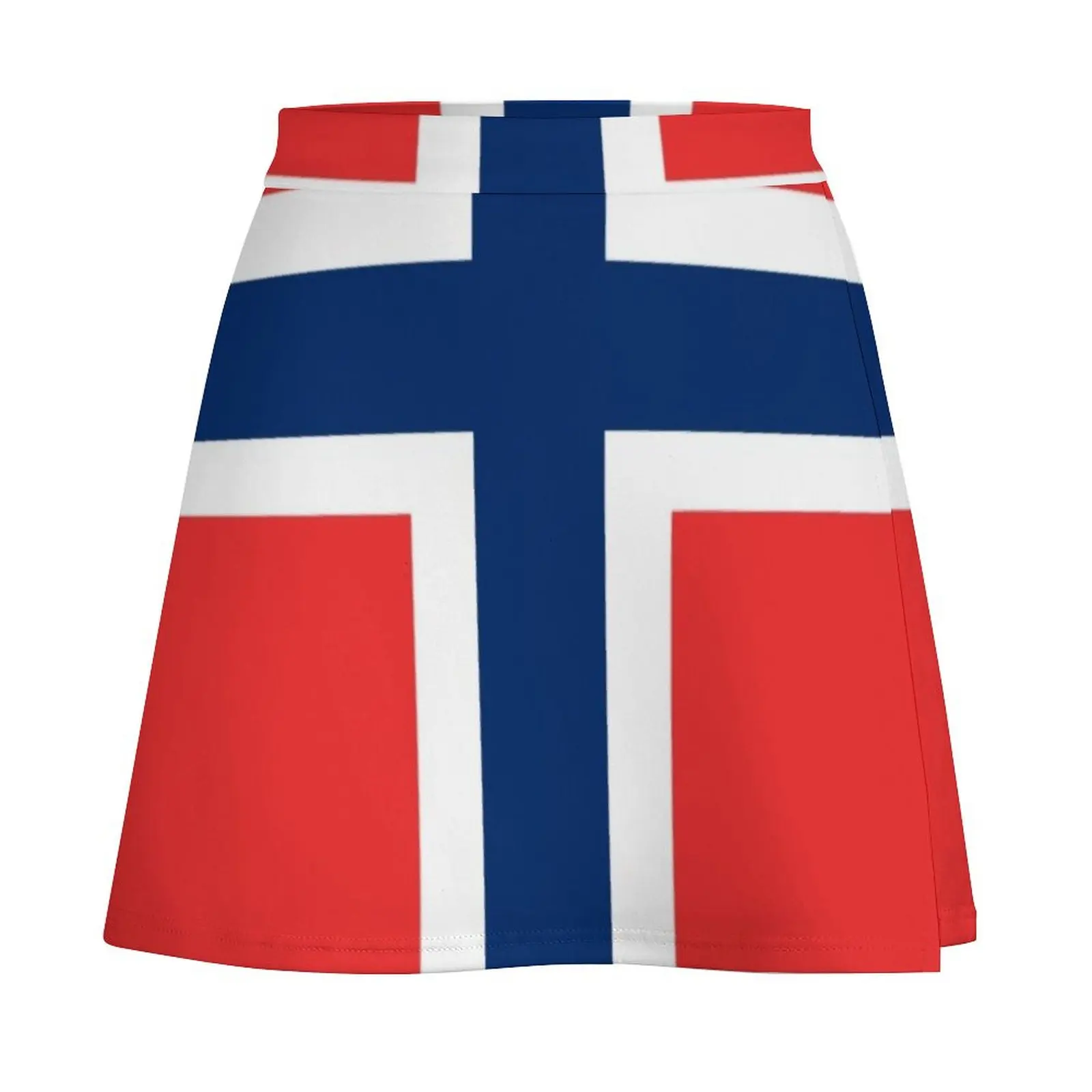 Norwegian Flag Mini Skirt 90s vintage clothes School skirt japanese kawaii clothes womens clothing Mini Skirt