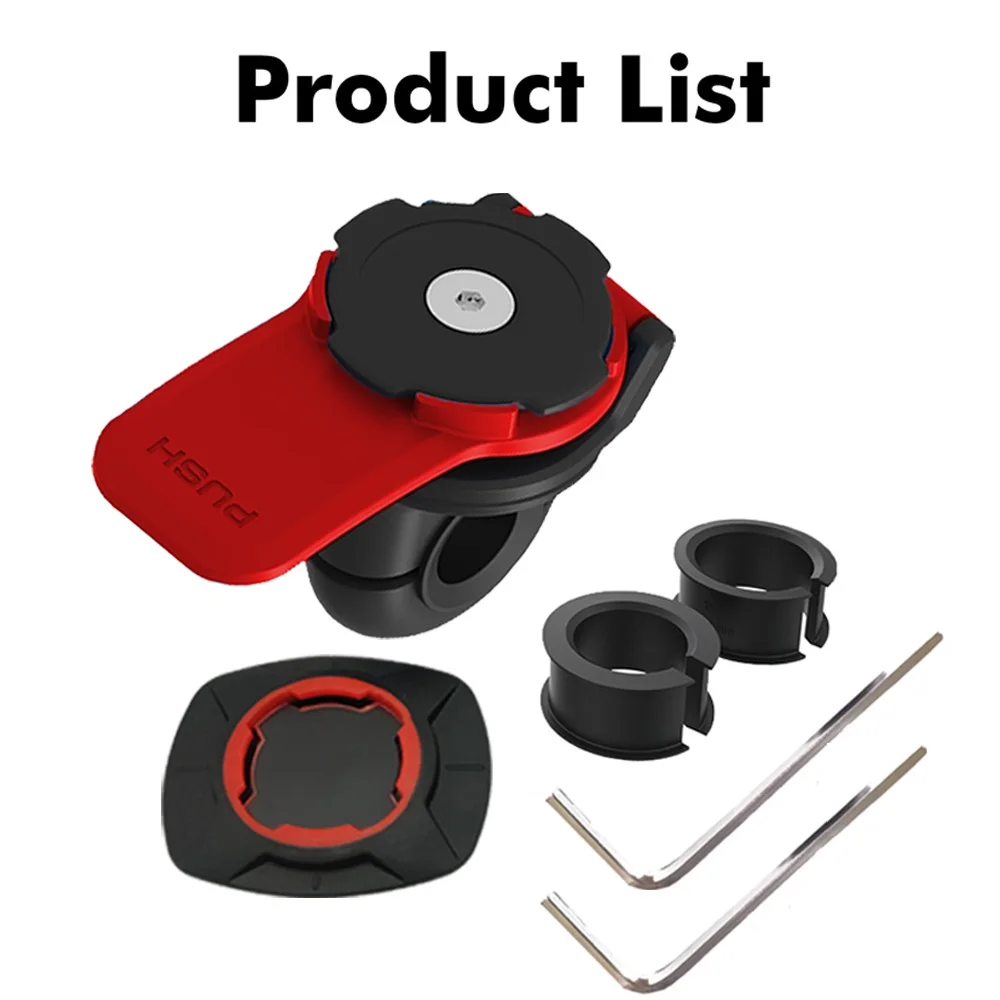 Support de téléphone anti-tremblement pour moto et vélo, amortisseur de vibrations, auto-verrouillage, guidon de vélo, tige de montage