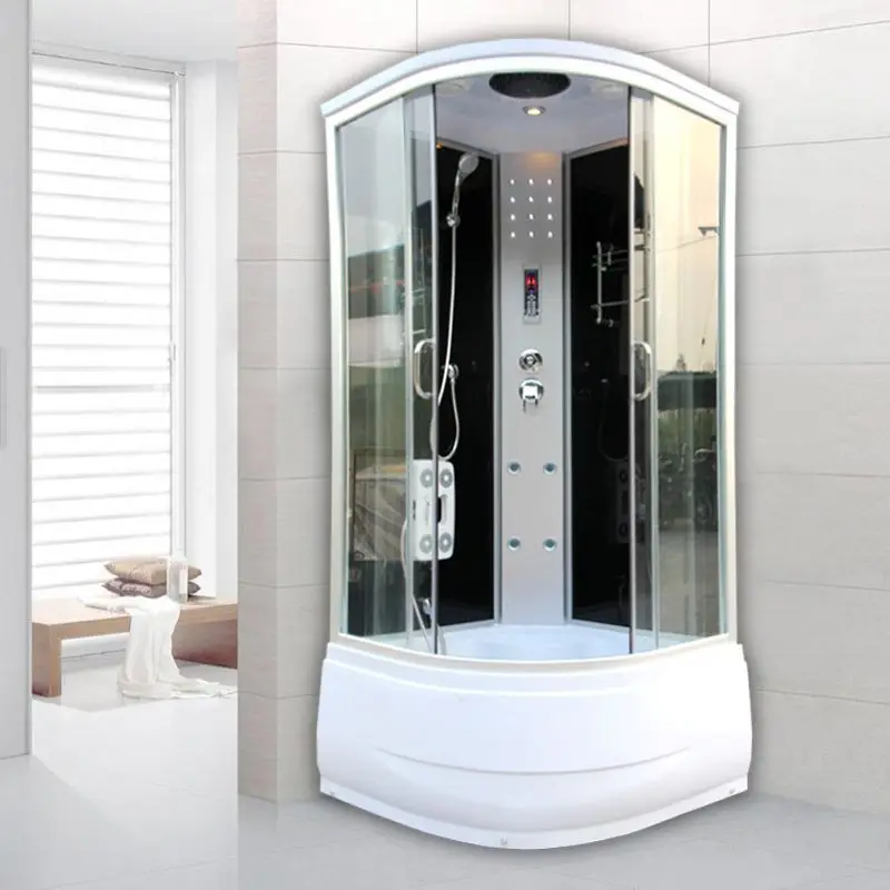 Shower room Integrated bathroom Household bath room Bathroom Fan-shaped tempered glass partition
