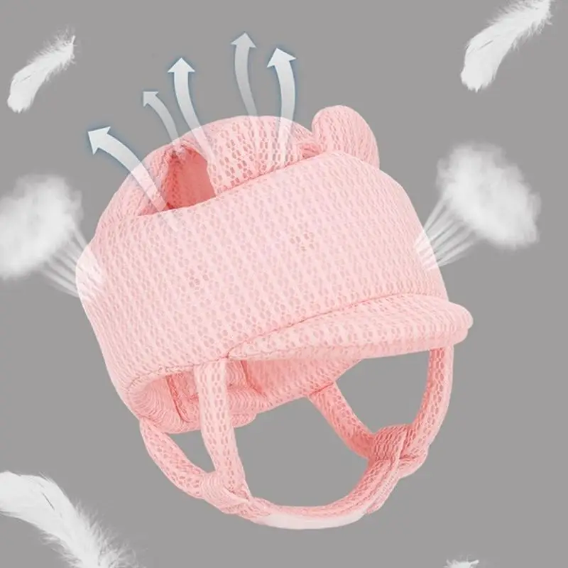 R66D قبعة أطفال قابلة للتعديل للزحف والمشي، قبعات واقية للأطفال قابلة للتنفس، قبعة أمان للرضع لحماية الرأس #2