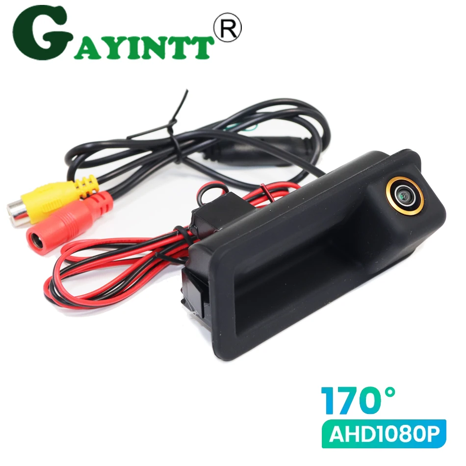 

GAYINTT 170° HD 1080P AHD Car Trunk Handle rear view Camera For Ford Mondeo S-Max Focus 2C 3C Land Rover Freelander 2