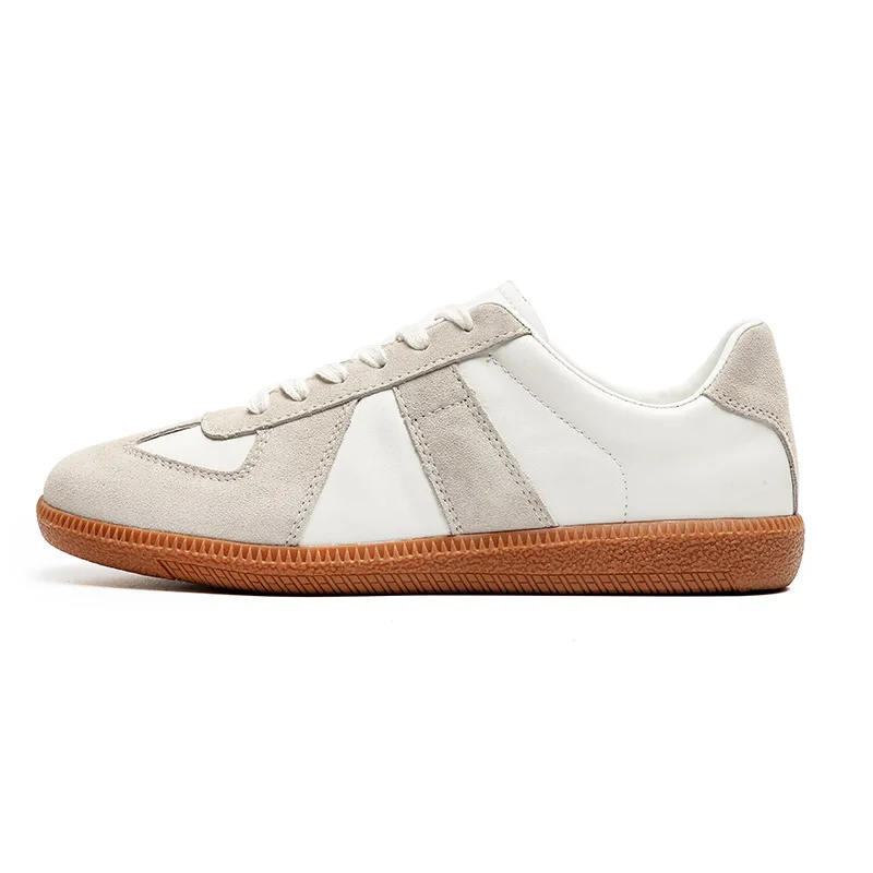 Herren Retro Wildleder Freizeitschuhe Schnürschuhe Flache Skateschuhe Bequeme Rutschfeste Sportschuhe für Männer – Detail 21