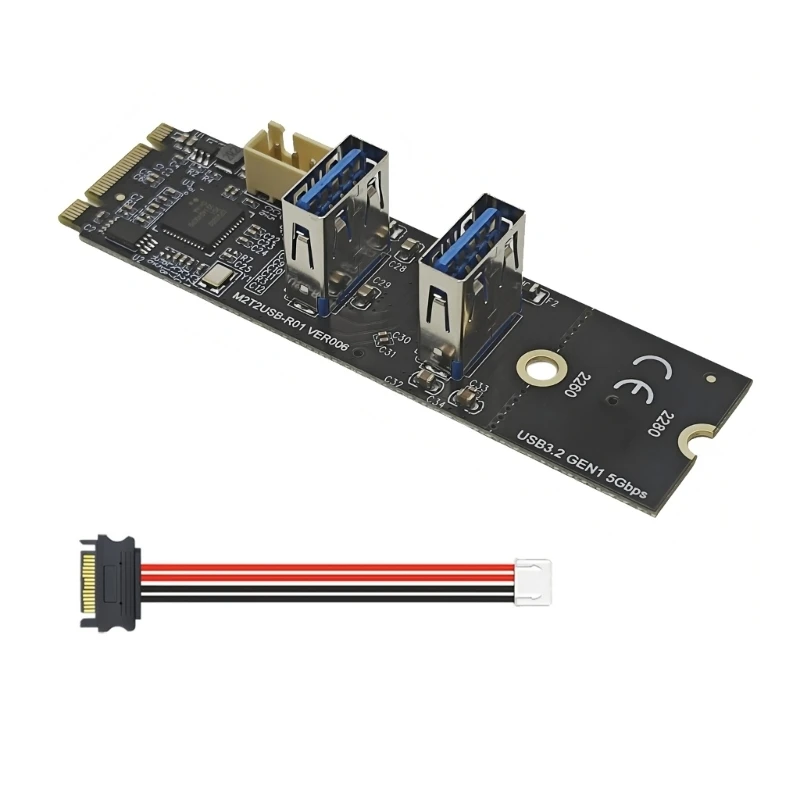 83CF Toolless Installation M.2 NVMEs To USB A Adapter Provides Rapid Data Exchange