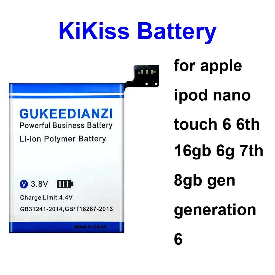 

Battery Long-Lasting 616-0232 160GB 500-1550Mah For Apple Ipod Nano Touch 6 6TH 16GB 6G 7TH 8GB Gen Generation