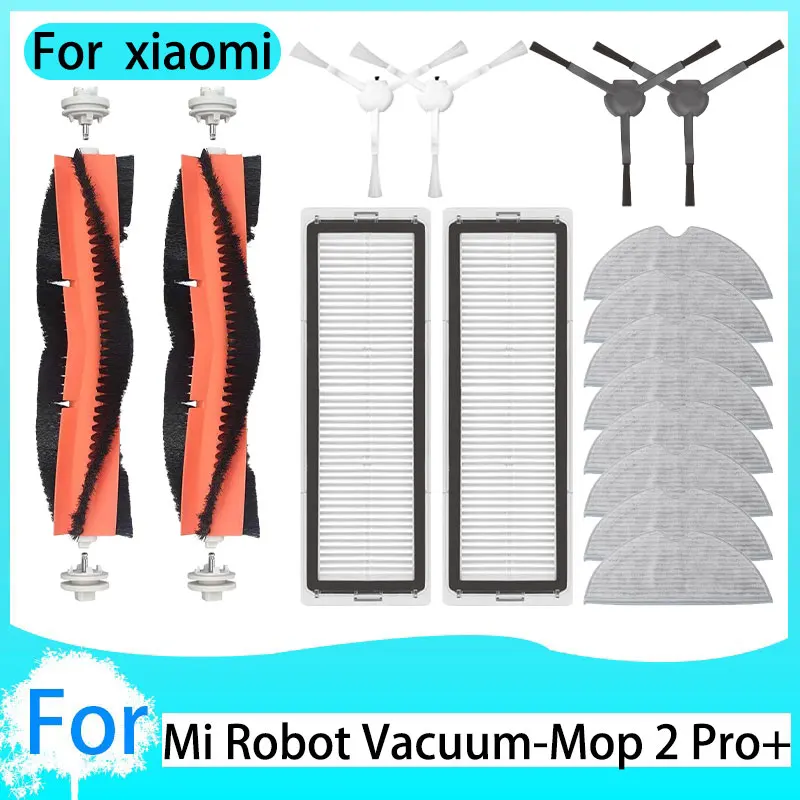 

For Xiaomi MI Robot Vacuum Mop 2 Pro Plus STYTJ02ZHM Accessories Vacuum Cleaner Spare Parts Replacement Brush Filter Mop Cloth