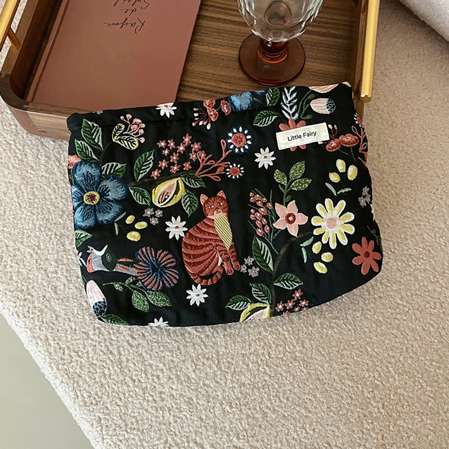 Nuova piccola borsa per cosmetici da donna modello vegetale portatile piccola borsa per riporre assorbenti igienici borsa per chiavi portamonete per pendolari borsa per carte portatile