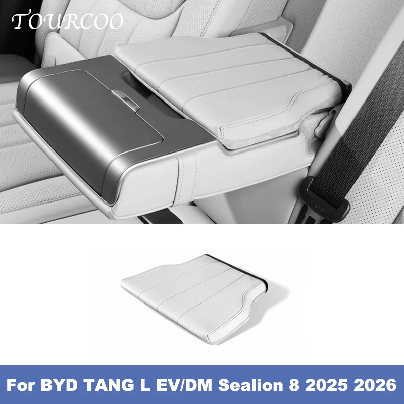 

For BYD TANG L EV/DM Sealion 8 2025 2026 Rear Armrest Cover Leather Protective Cover Accessories