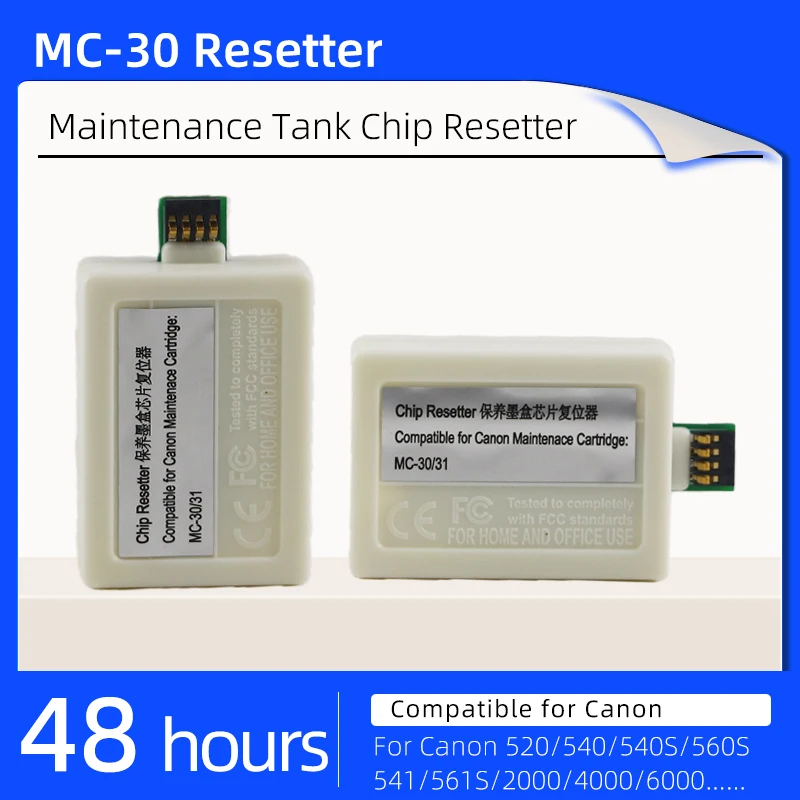

MC-30 Maintenance Tank chip resetter Waste box Chip For Canon Pro 520 540 540S 560S 541 561S 2000 4000 6000 TX5200 TX5300 TX5400