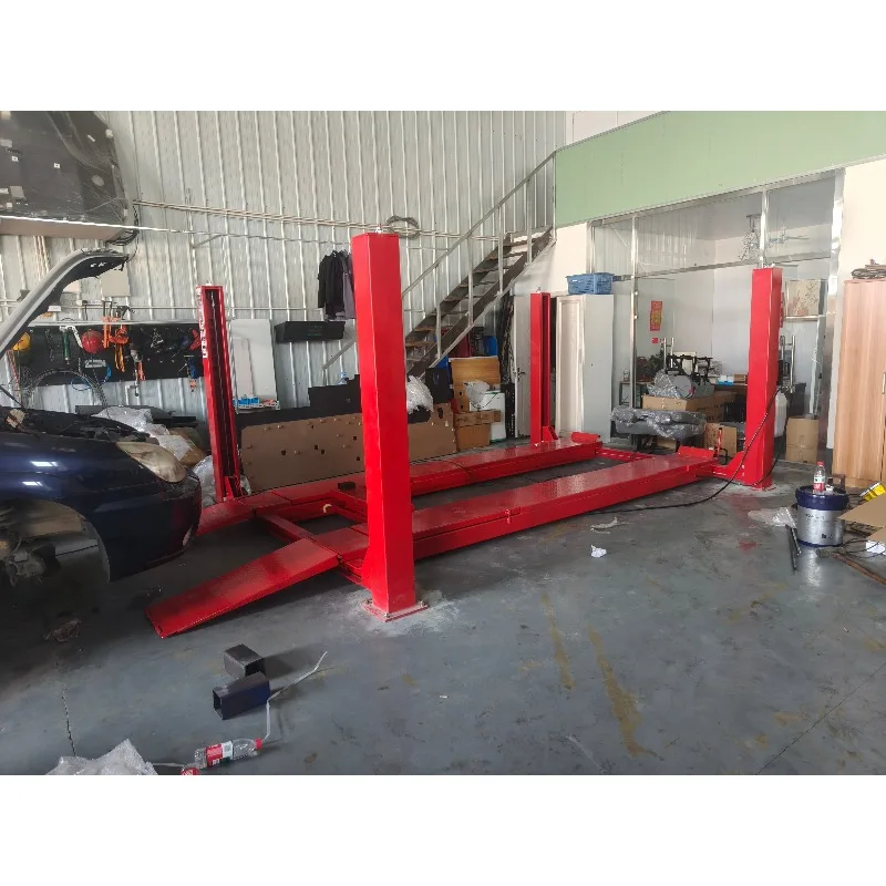Heavy Duty 4 Post Car Lift  Hydraulic Auto Hoist With Bridge Jack CE Approved Garage Vehicle Lift for Repair Shop