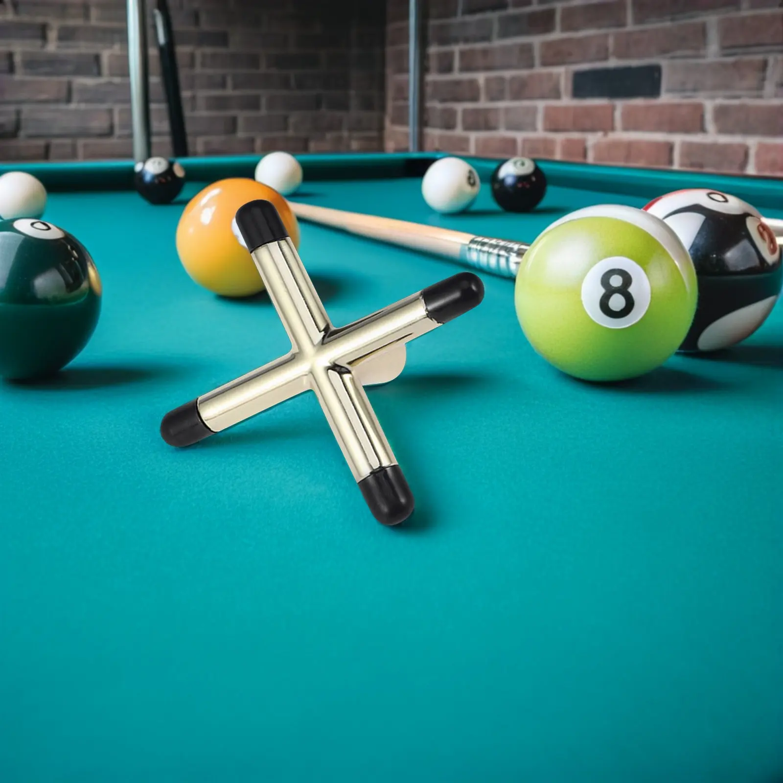 

4Pcs Pool Bridge Head Anti-Slip Cross Shaped Billiard Cue Bridge Holder for Snooker Pool Table Home Bar Game Room Billiards