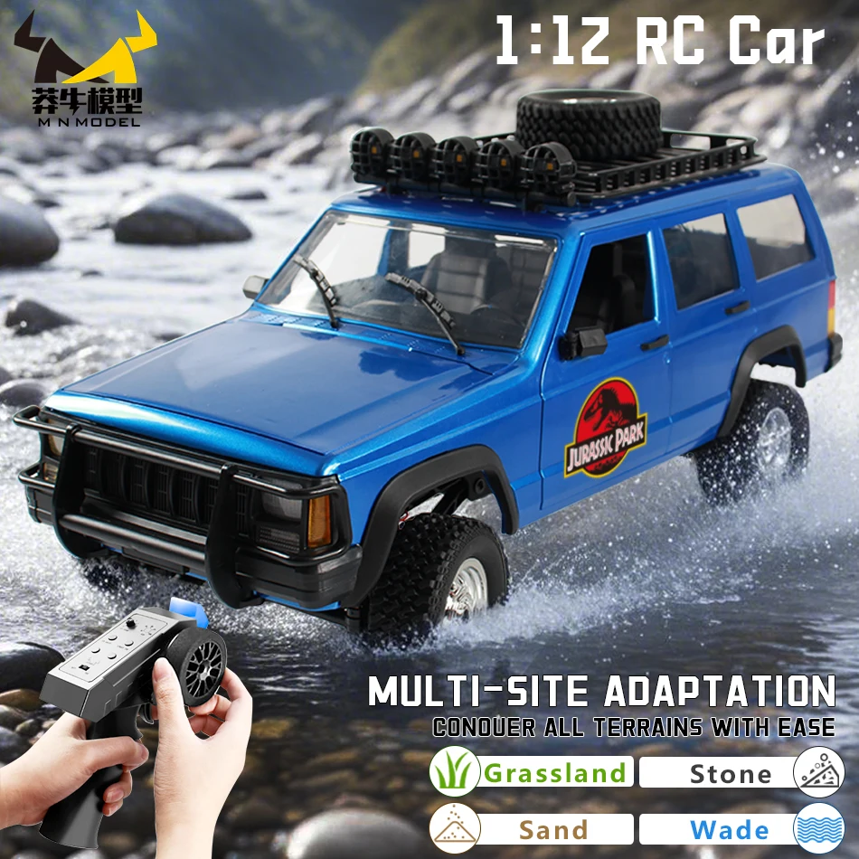 

MN MODEL 1/12 4x4 Diving Remote Control Dinosaur Tour Vehicle Off-Road Car Rock Crawler Climbing All Terrain Truck Toy for Adult