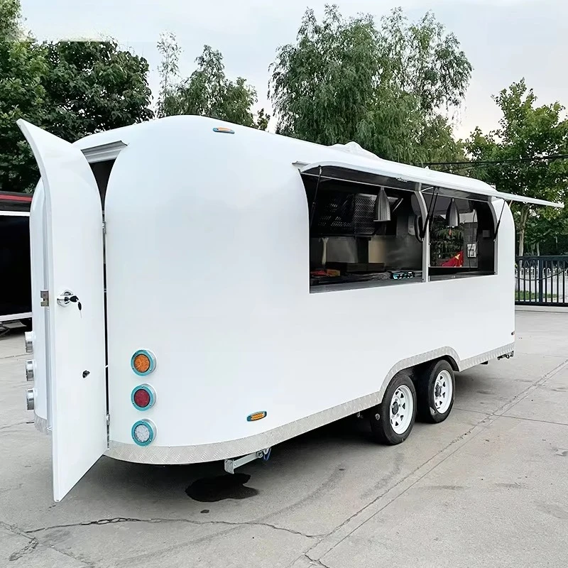 Mobile Food Cart & Catering Trailer for Candy & Chips Rust Resistant Customizable Size