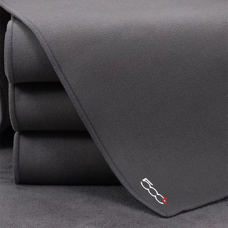 Автомобильная безрамовая ткань для чистки, утолщенная замшевая ткань из кораллового флиса, водопоглощающее двустороннее полотенце для мытья салона для Fiat 500L