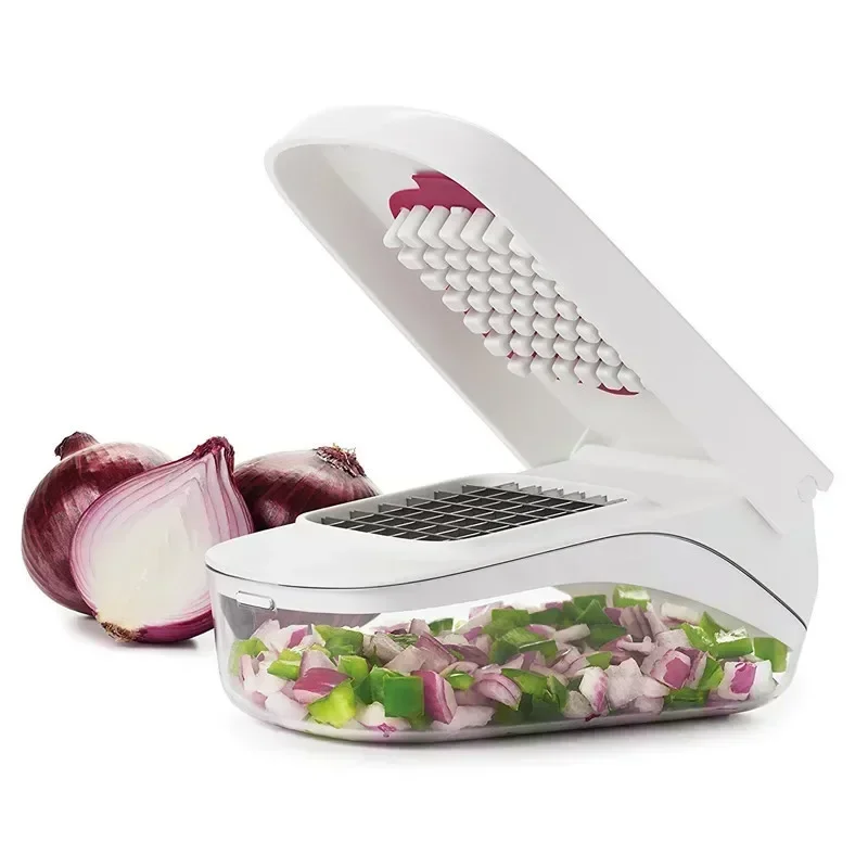 Vegetable Chopper Pro Food Chopper Onion Chopper Vegetable Slicer Cutter Dicer Grinder Grater Cuber with Multifunctional Interc