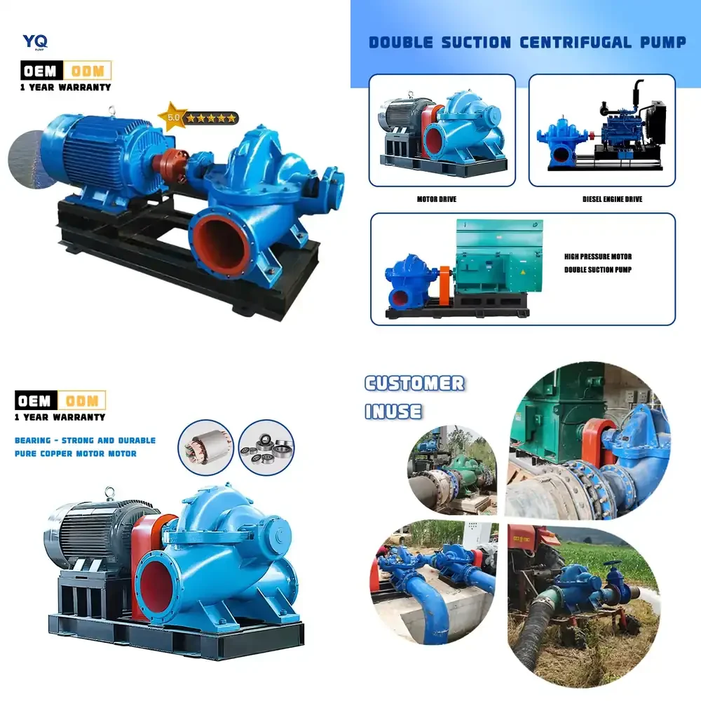 

High-Efficiency Energy-Saving Large Flow Double Suction Split Casing Water Pump for Wastewater Handling