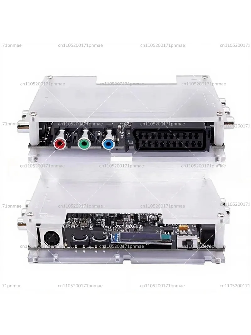 Scart to AV S-Video Converter Adapter, Component Video Output for TV DVD