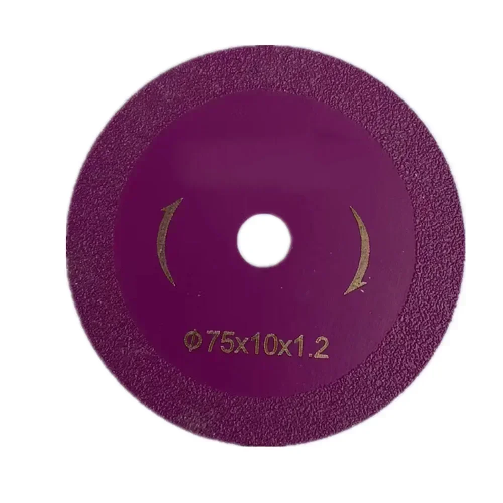 

1 шт., 75 мм, отрезной диск, алмазная пила для мрамора, стекло, нефрит, керамическая плитка, специальный отрезной круг для угловой шлифовальной машины