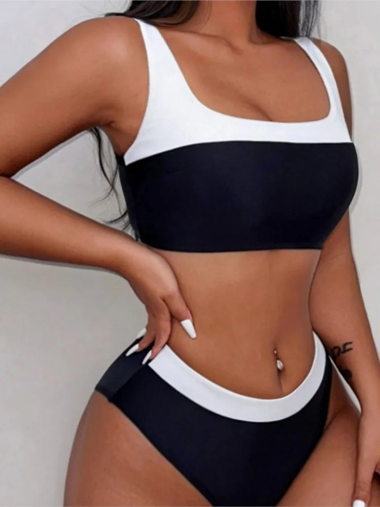 Sexy Strapless Bikini Bandeau Swimwear Women Swimsuit Female Flash Bikini Set Two Pieces Bathing Suit Beachwear Bather 2024