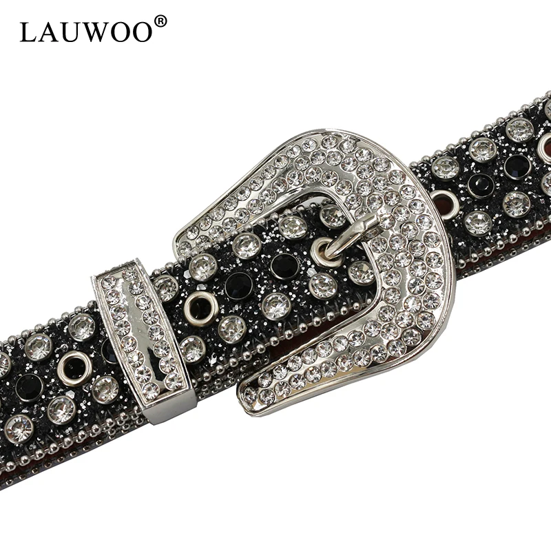 Rhinestones Belts Bling Luxury Strap Belt For Women Men Cinto De Strass New Hot Western Studded Belt Crystal Cowgirl Cowboy