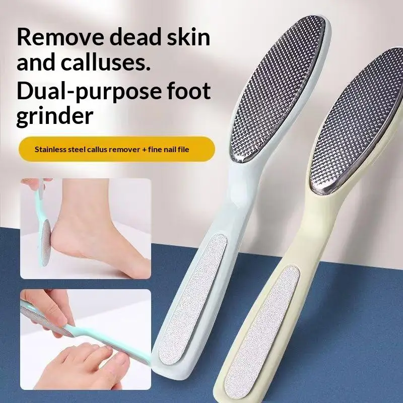 Double Headed Foot Exfoliator File 1Pcs Dual Grinding Surfaces Lightweight for Home Travel Foot Care Pedicure Use