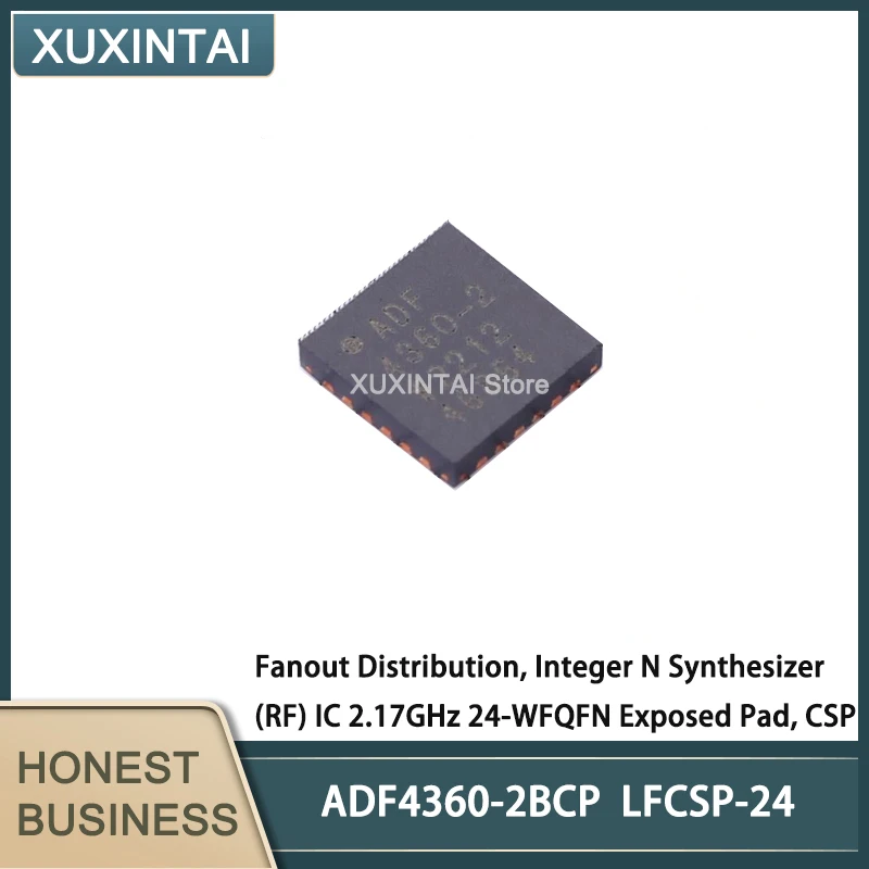 10Pcs/Lot  New Original  ADF4360-2BCP ADF4360  Fanout Distribution, Integer N Synthesizer (RF) IC 2.17GHz 24-WFQFN Exposed Pad,