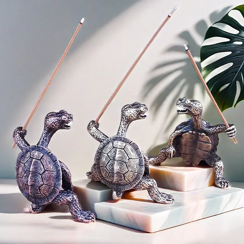 Сплав-кунг-фу-черепаха-благовония-палочка-ручной-работы-чай-домашнее-животное-маленькие-украшения-антикварные-деньги-черепаха-сплав-ручки-шт-оптовая-продажа