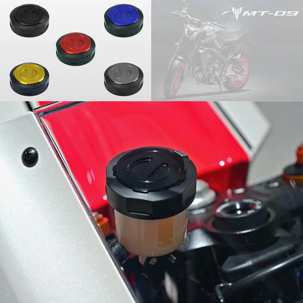 Motorcycle Front Brake Fluid Cylinder Master Reservoir Cover Oil Cap Fits For YAMAHA MT-09 MT09 SP 2021-2024 tracer9gt TRACER 9