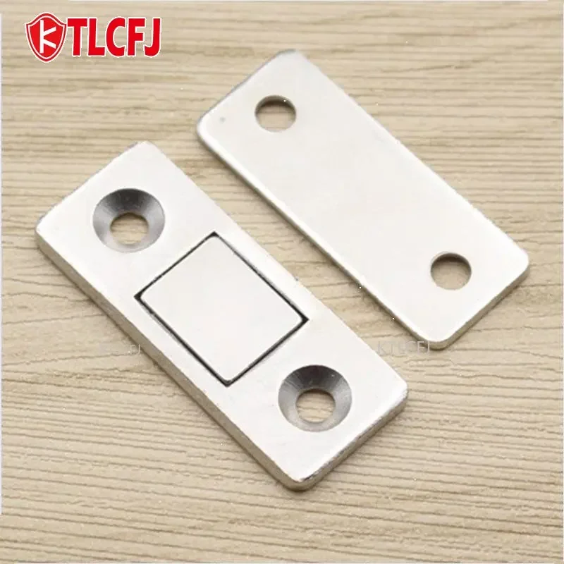 Cabinet Cupboard with Screws Strong Ultra Thin Magnetic Door Catch Closer Lock Door Latch for Furniture Magnet Door