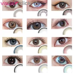 VisualClick 1Pair Degree Lenses Contact Lenses for Eyes Cosmetic Lenses Colored Pupils for Eyes Brown Color Contact Lens Eyes