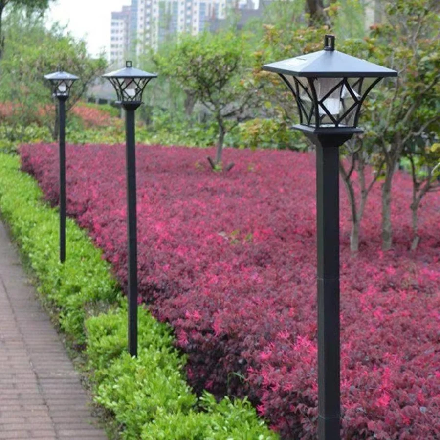 Solar Lamp 1.5 Meters Dual-Use Hanging Lamp Led Outdoor Lighting Decorative Landscape Lamp Solar Garden Lamp Lawn Lamp for Garden Courtyard Path