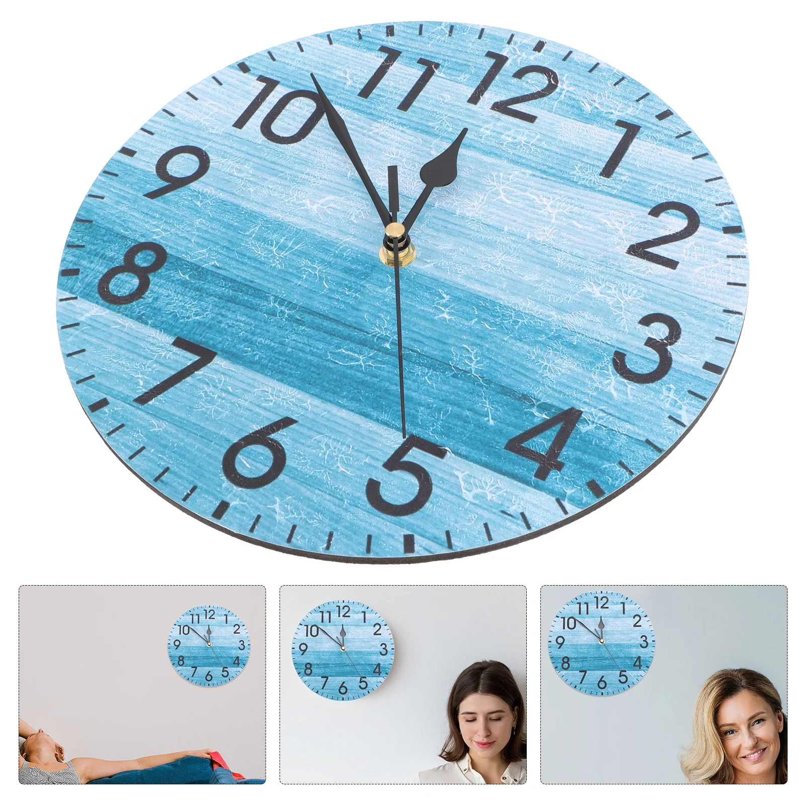 

Operated Wall Clock Creative Silent Non Ticking Frameless Round Design Modern Minimalist Home Clock Living Room Kitchen