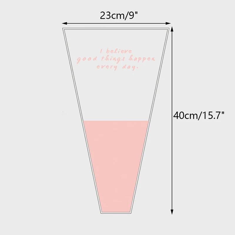 10 szt. Pojedyncza róża rękawów torebka do pakowania kwiatów w bukiety przezroczyste celofanowe opakowania kwiatowe na walentynki
