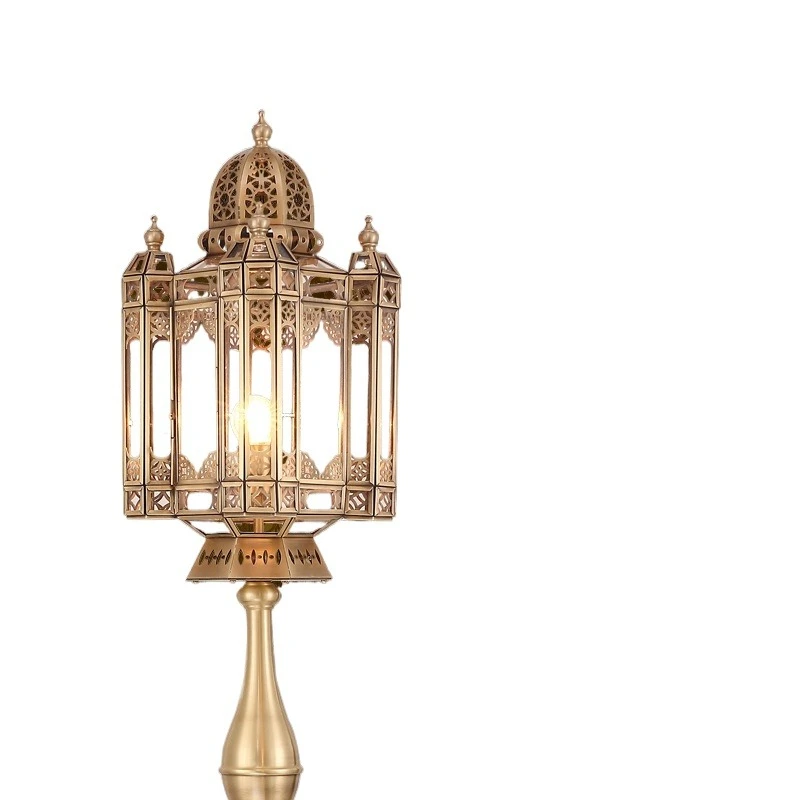 

Arabian style hotel room floor lamp led personalized retro copper desk lamp